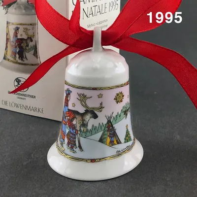 Hutschenreuther Weihnachtsglocke 1995 Lappland, Ole Winther, limitiert
