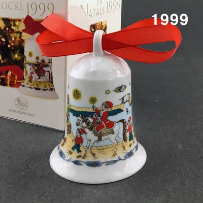 Hutschenreuther Weihnachtsglocke 1999 In den Grachten, Ole Winther, limitiert