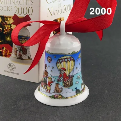 Hutschenreuther Weihnachtsglocke 2000 Thule, Ole Winther, limitiert