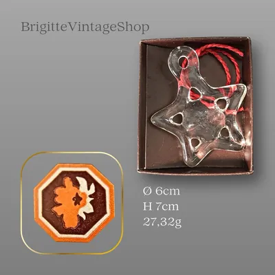 Glasanhänger Stern, Glasbläser-Handwerk, Baumschmuck im Skandinavienstil