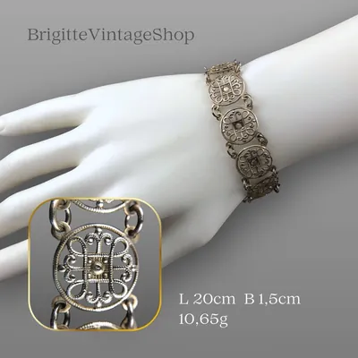 Filigranes Silberarmband aus Silberdraht, Handarbeit, Friesenschmuck Trachtenschmuck