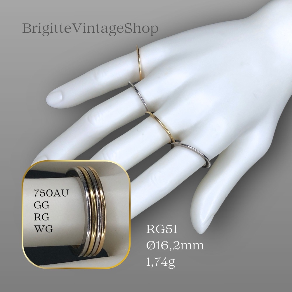 750 gold basic rings